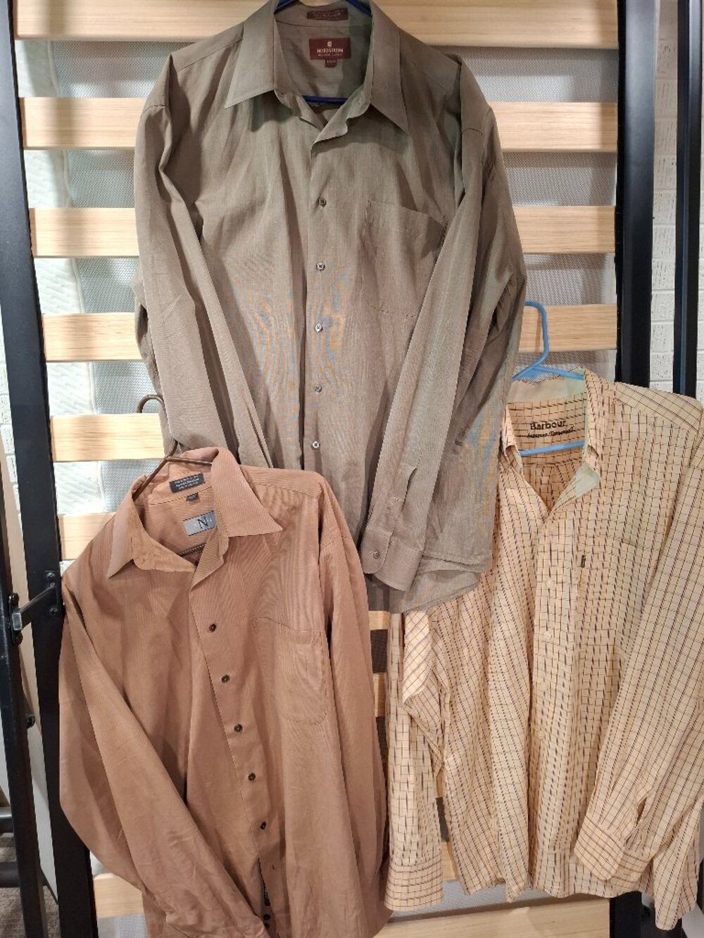 7 men's dress shirts bundle, nordstrom, barbour, 17 -37 - Picture 2 of 16